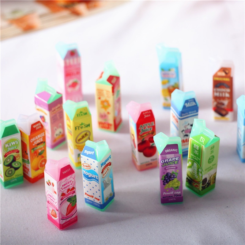 4pcs Miniatur Botol Jus Bahan ABS Untuk Rumah Boneka 1 / 12