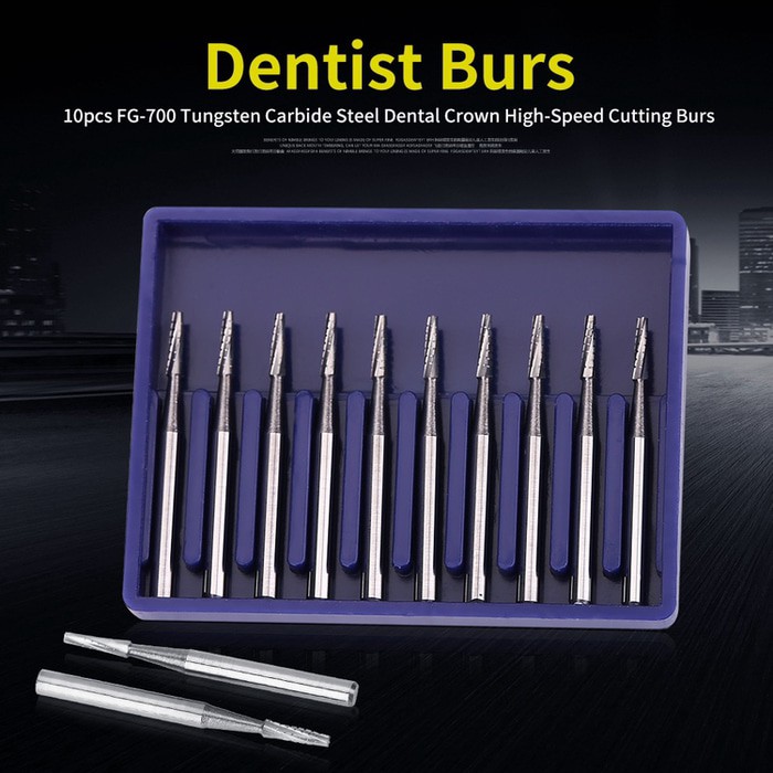 Dental Carbide bur tungsten FG-700 high speed highspeed SS white bur bongkar crown bur tulang