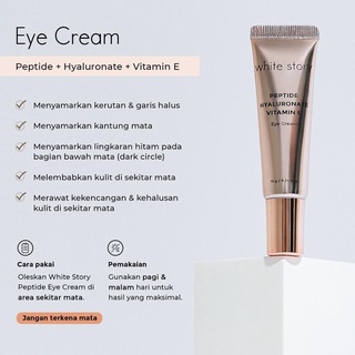 WHITE STORY PEPTIDE HYALURONATE VITAMIN-E EYE CREAM 10GR