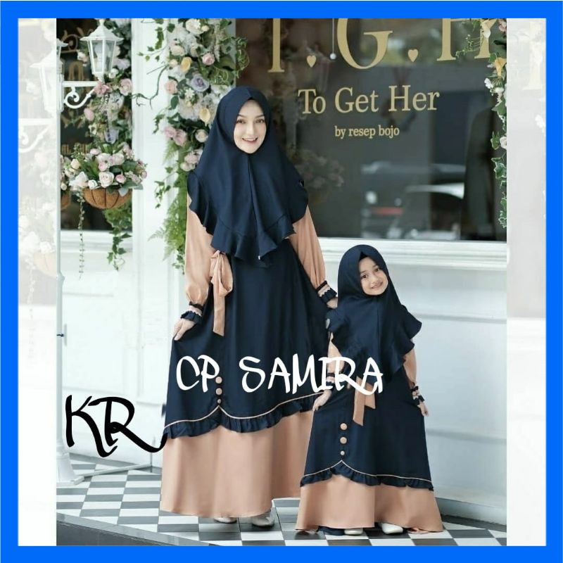 Baju Couple Ibu dan Anak Perempuan 2021 - Gaun Couple Keluarga Ibu dan Anak Perempuan Model Mewah