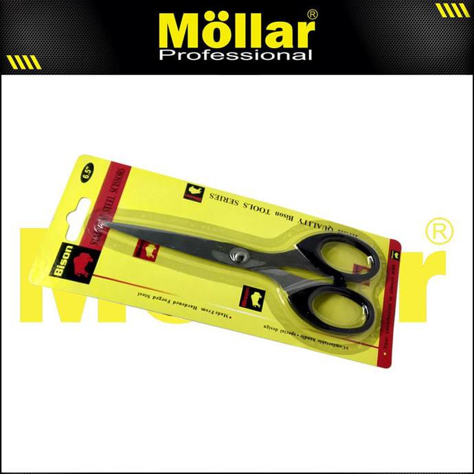 

New Bison 461 Gunting Kertas Stainless Steel 6.5 Inch Original