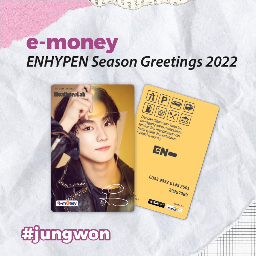 TERMURAH!!! EMONEY BRIZZI FLAZZ TAPCASH SEASON GREETING ENHYPEN 2022 / SG22