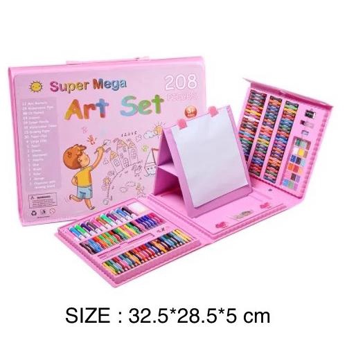 

Gift set Crayon Set Anak 208Pcs Pensil Warna Alat Lukis Alat Mewarnai