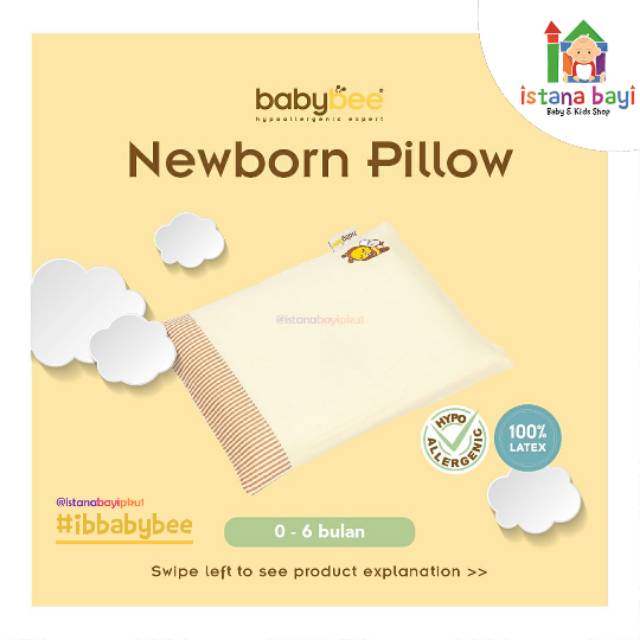 BABYBEE NEWBORN PILLOW - Bantal bayi anti peyang