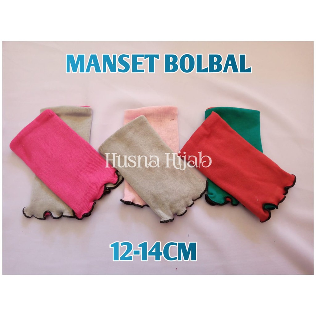 [BRAND HUSNA HIJAB] Manset Kaos Pendek / MANSET BOLBAL PENDEK RANDOM / DEKER PENDEK