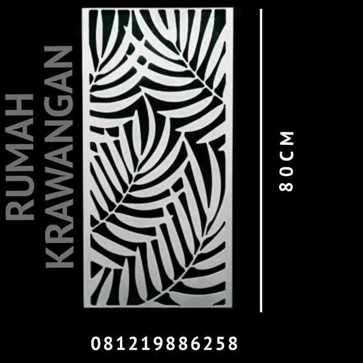 KRAWANGAN PVC BOARD / ORNAMEN PVC BOARD 40X80CM TEBAL 5MM.