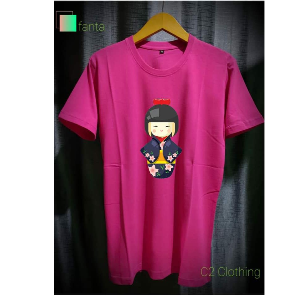 KAOS BAJU BONEKA KIMONO SAKURA JEPANG