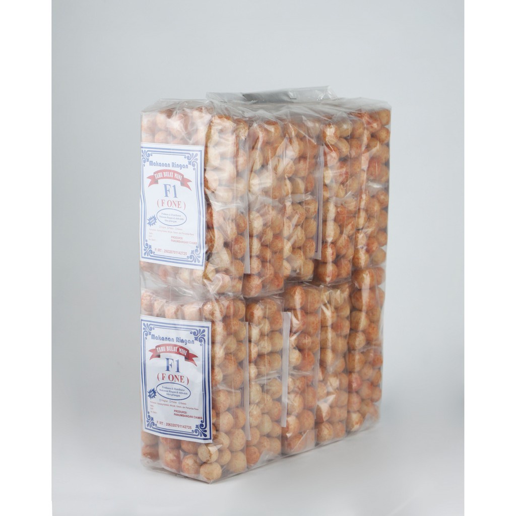 

Tahu bulat kering mini Balado Kemasan pasar/warung 500 rupiah snk