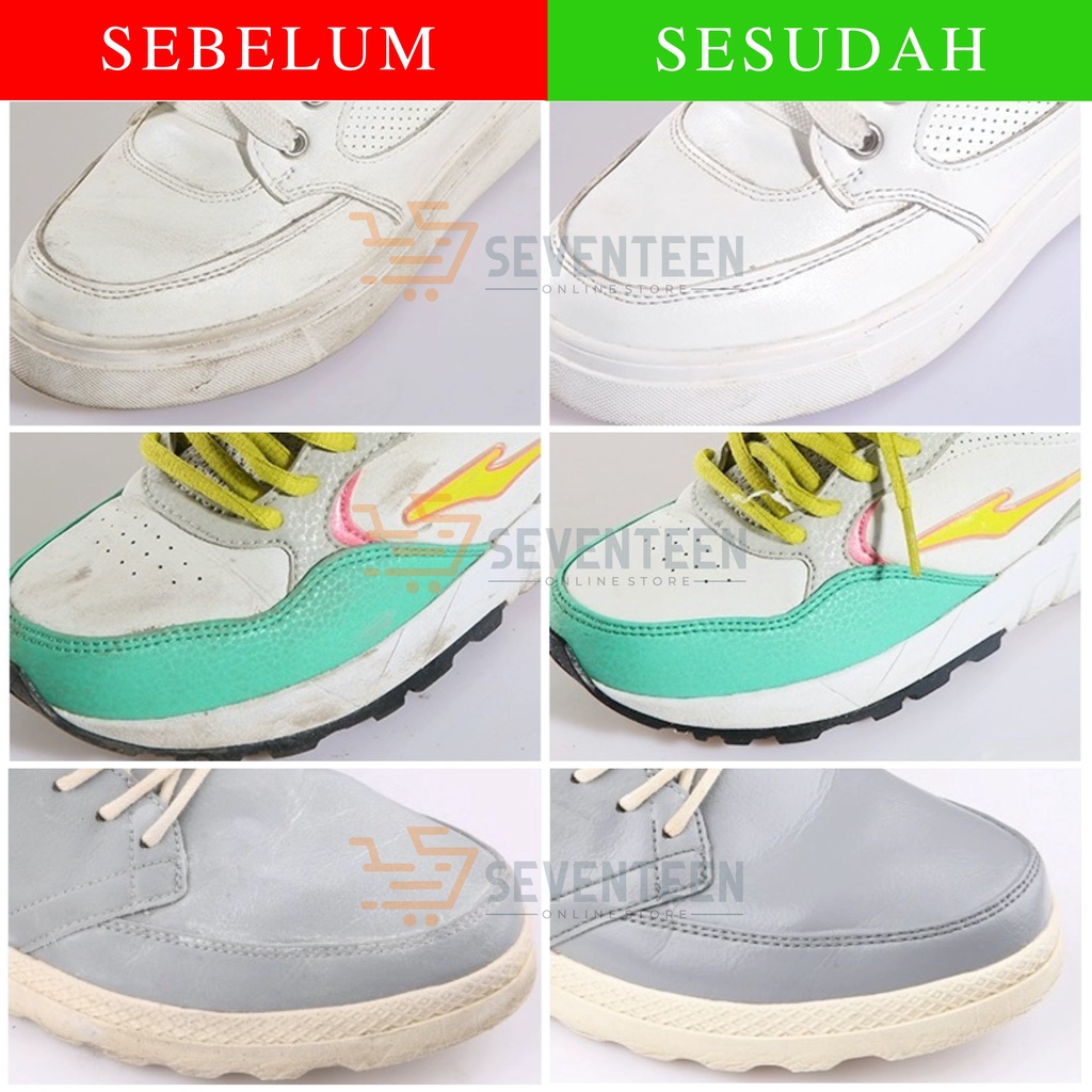 SEVENTEEN PEMUTIH SEPATU 100ML SPRAY BOTOL CAIRAN PEMUTIH SEPATU AJAIB CAIRAN PEMBERSIH SEPATU PEMBERSIH SEPATU SNEAKERS