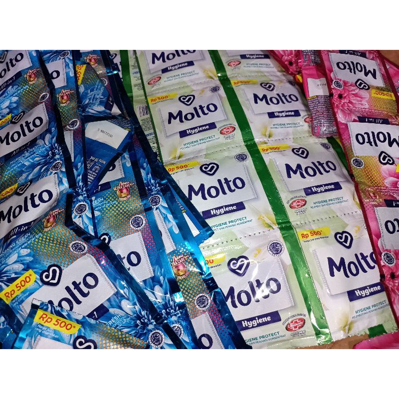 Molto pakaian 1 renceng 13 sachet promo