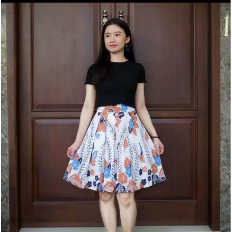 TERLARIS | Rok Batik Pendek / Rok Batik Wanita / Rok Pendek Batik Bahan Katun