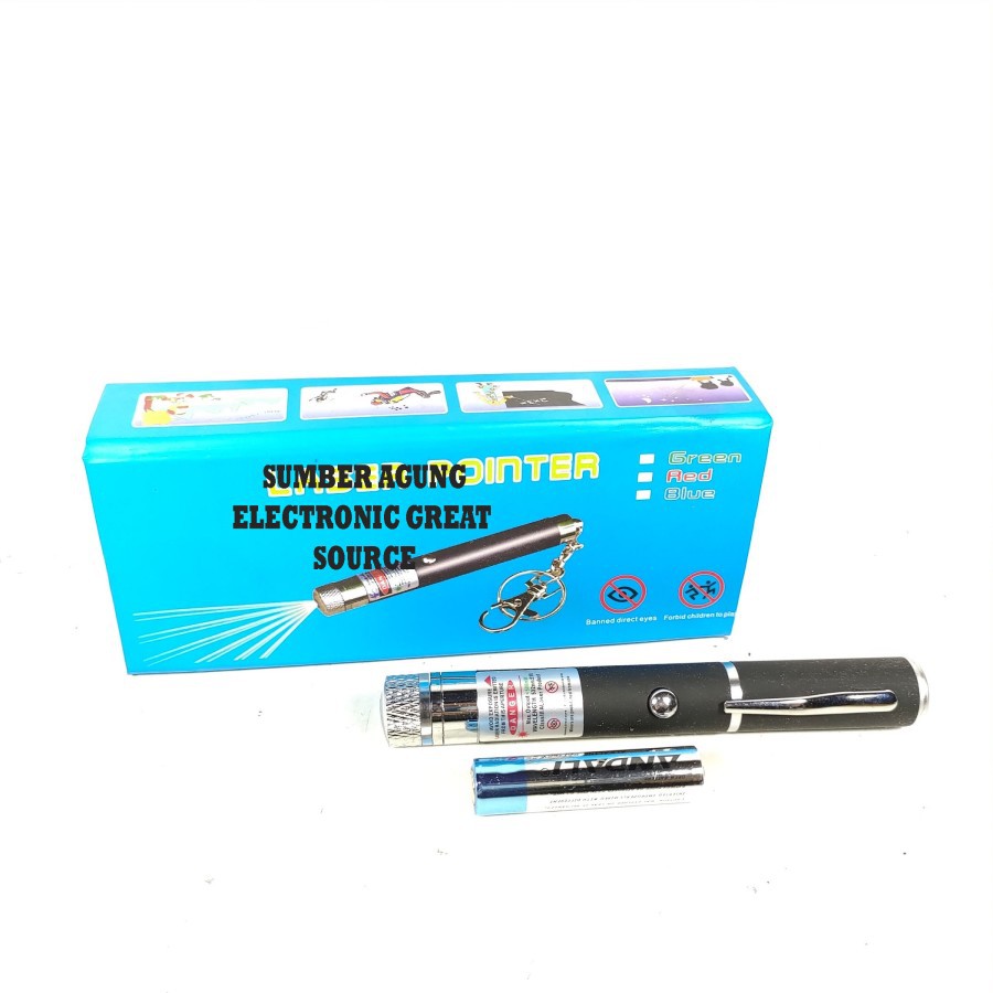 Laser Pointer Pena Hijau 511 ZXT Satu Titik Mainan Gantungan Lampu Jar