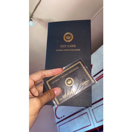 GCP CARD HITAM ORIGINAL ASLI