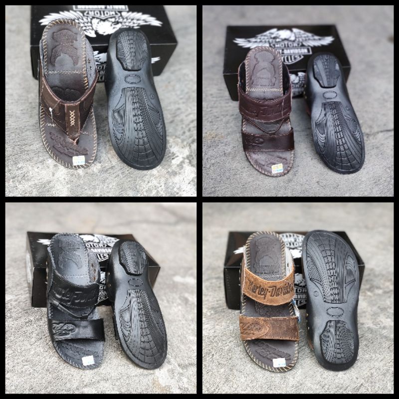 Sandal Harley Davidson full kulit