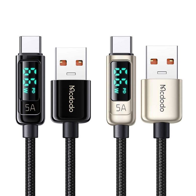 MCDODO CA-869 Cable 5A Kabel Data USB Type C Digital Display Fast Charging