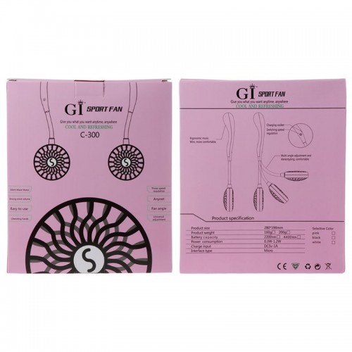 KPS-001 Kipas Leher Neck Fan Portable Sport Outdoor Olahraga - C-300