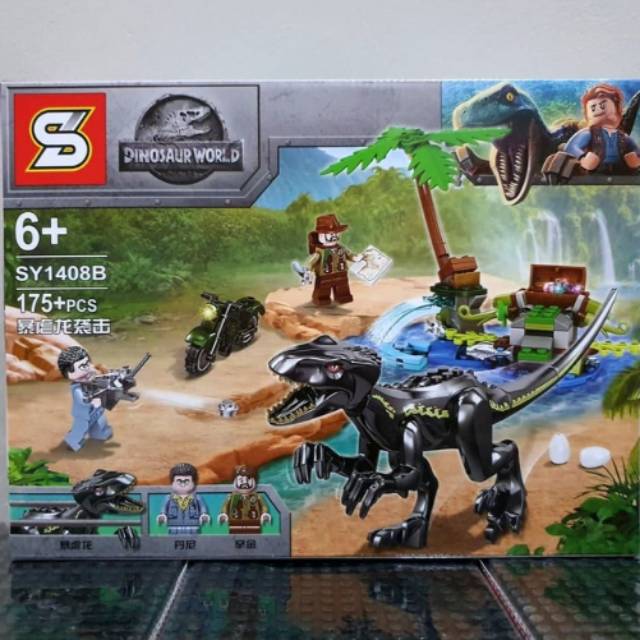 Lego Block Black Raptor Treasure Guardian