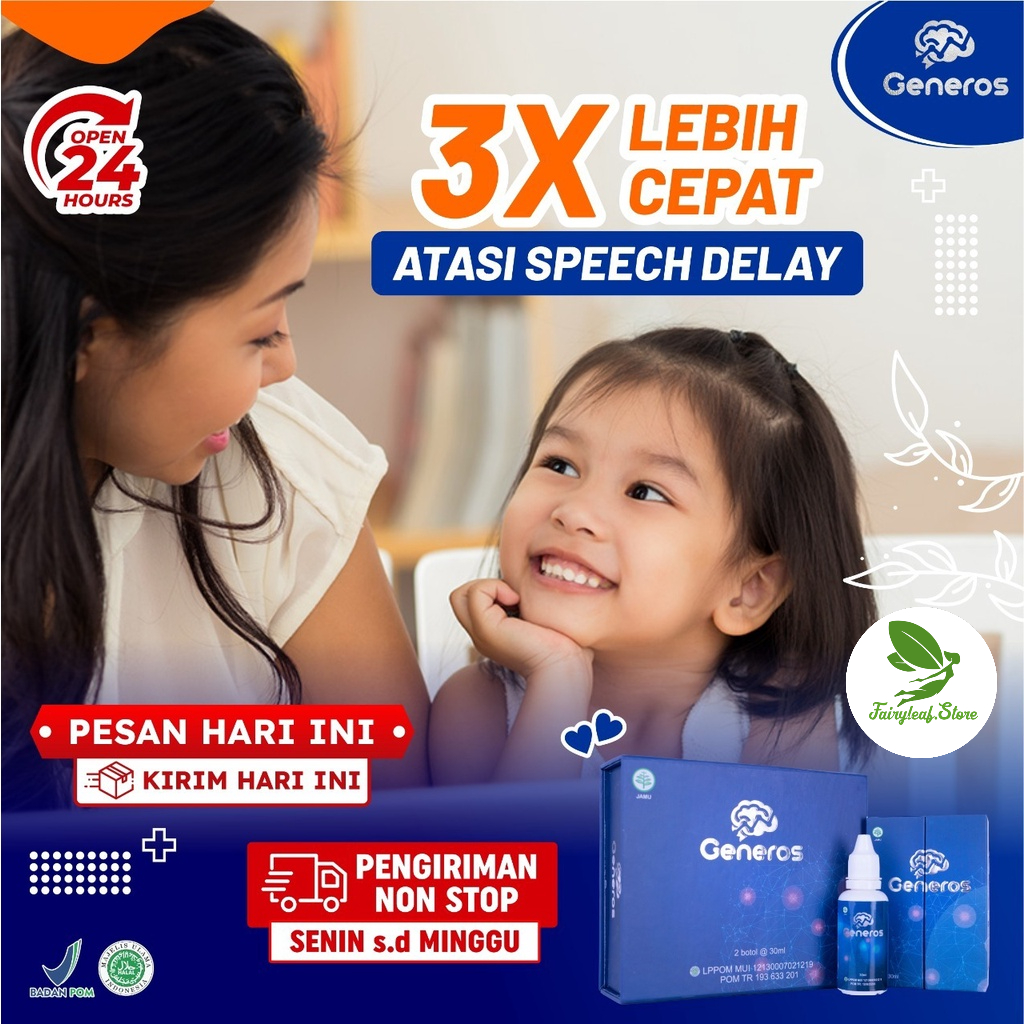 [BEST SELLER]- GENEROS Suplemen Vitamin Otak 3X Meningkatkan Daya Ingat &amp; Kecerdasan Anak