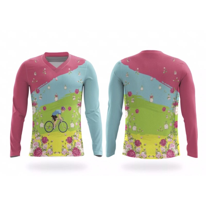 Jersey Sepeda Wanita Custom | Baju Sepeda | Kaos Sepeda | Seragam Sepeda | Sepeda Wanita FANCY