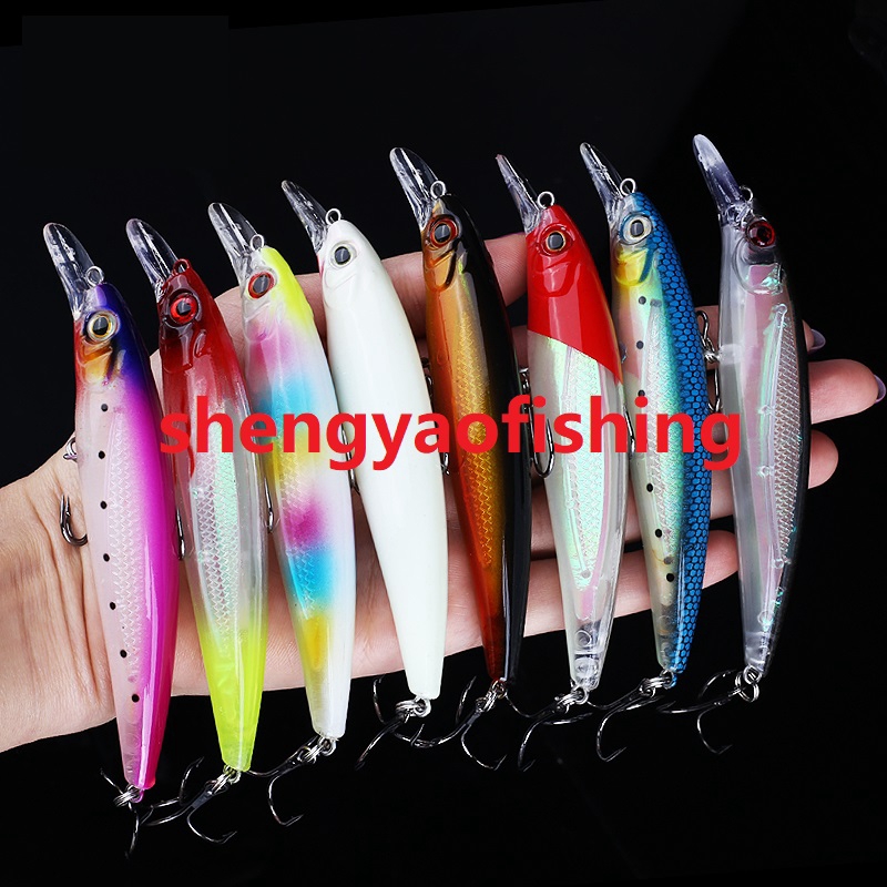 Shengyao New 1pcs 11cm/13.5g Floating Minnow Umpan Pancing Swimbait Fishing Lure Ikan Wobbler Bait Bass Kail