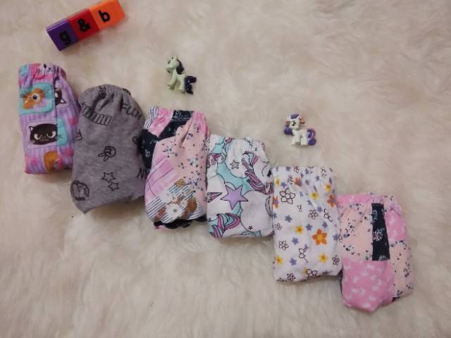 Celana dalam anak perempuan motif campur isi 6pcs