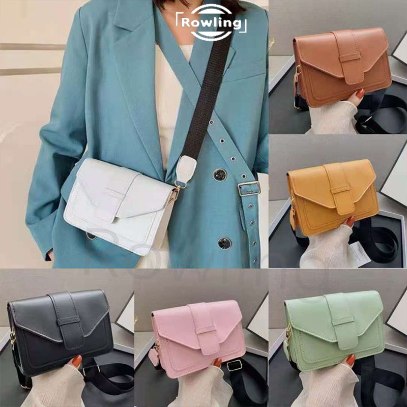 Rowling (Tas-148）Tas Selempang Wanita Polos/Tas Selempang Wanita Cantik Dan Elegan Import