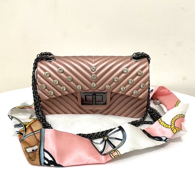 Tas Pesta Kecil Rose Gold