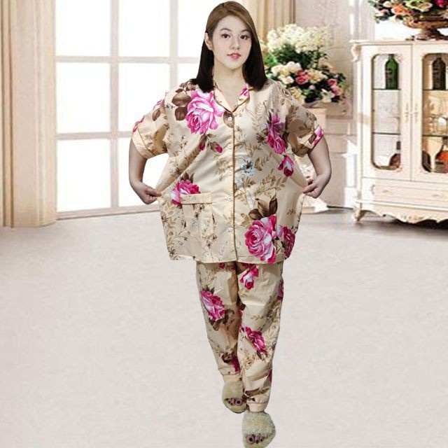 BAJU TIDUR WANITA CP JUMBO XXL MOTIF FLOWER