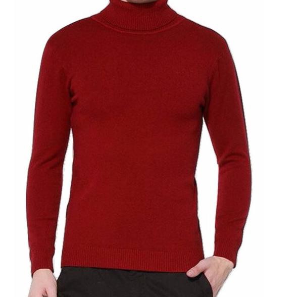 Terbaik.. Sweater Pria Long Neck Man Rajut Tebal