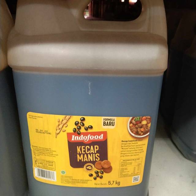 

Kecap manis indofood ukuran 5.7 Kg