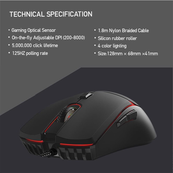 Fantech KX302S MAJOR Keyboard Mouse Gaming Combo Bundle