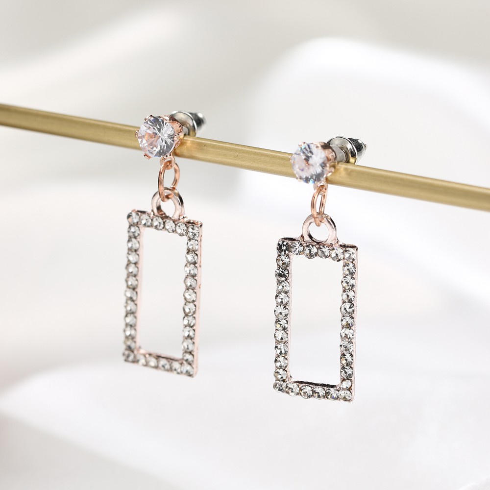 ✅COD Anting Wanita Korean lady earrings thin long earrings cold model suits all-Ear 4