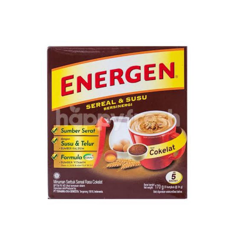 

Energen sereal Vanilla Cokelat Kacang Hijau