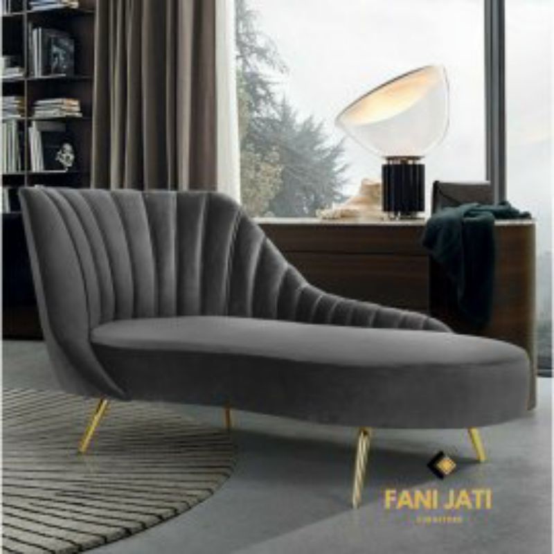 Kursi sofa single santai / kursi sofa minimalis panjang