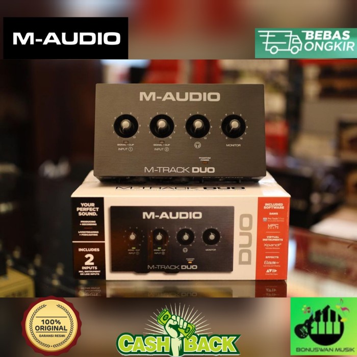 {suhadistore} AUDIO INTERFACE SOUND CARD M-AUDIO M-TRACK DUO/MTRACK DUO/M TRACK DUO Berkualitas