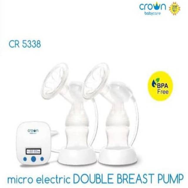 Crown Baby Breastpump Elektrik Micro Double Pompa ASI
