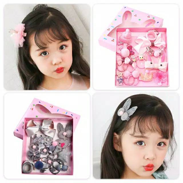 18 PCS JEPITAN RAMBUT PITA ANAK 1 SET Bandana Bayi headband bayi ikat rambut anak jepit rambut anak