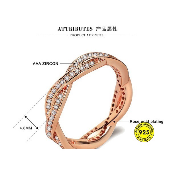 Cincin Tunangan Rose Gold 18k Model Lebar Untuk Wanita