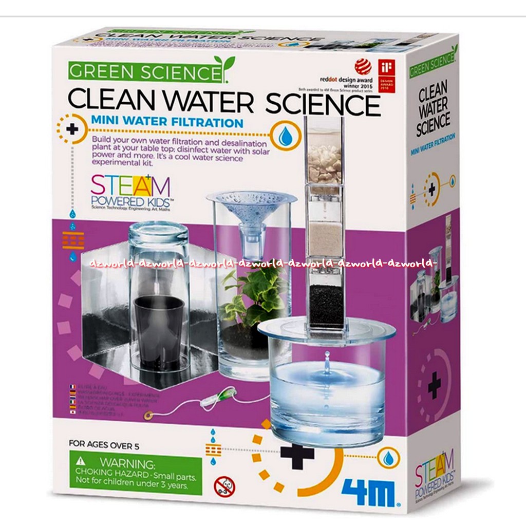 Green Science Clean Water Science alat desilinasi pribadi untuk menyaring garam dari air laut