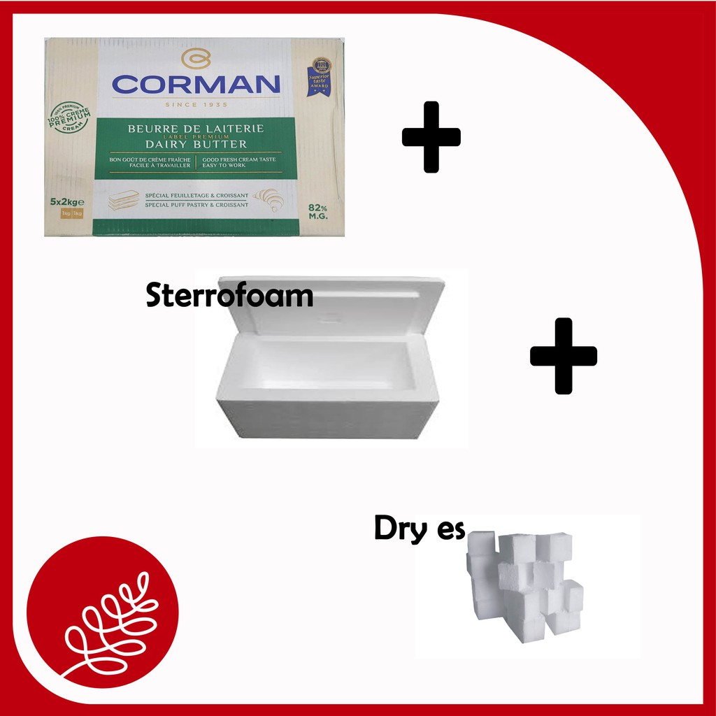 CORMAN DAIRY BUTTER SHEET 2KG  (LENGKAP) / MAKANAN / SUSU / BUTTER / MENTEGA / MARGARIN