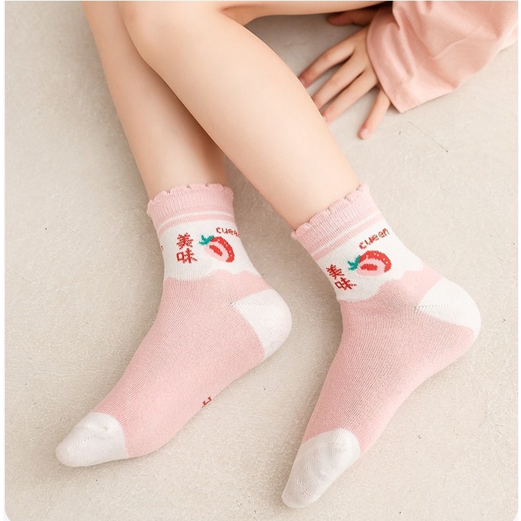 Minipetite SC2206 SC2207 Kaus Kaki anak beruang beary bunga floweri bahan katun usia 1 sd 12 Tahun size S M L XL