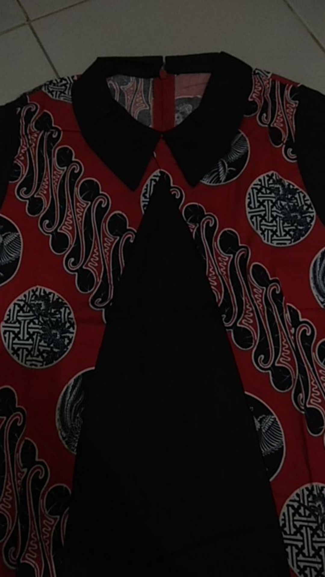 Po-33 Atasan Batik Wanita Katun Strecth Lengan Pendek U/ Kerja Kantoran Model Baru