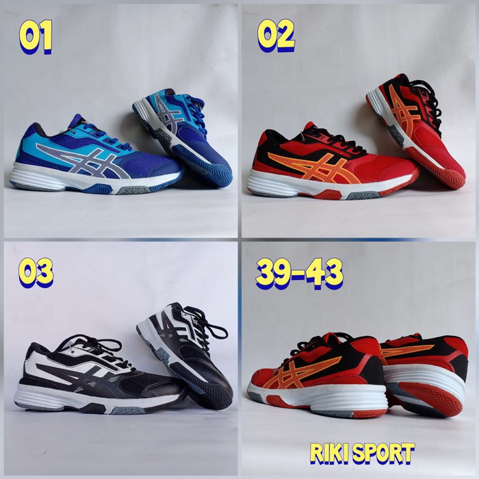 Sepatu Badminton Asics Gel-Upcourt 0123 - Merah 39