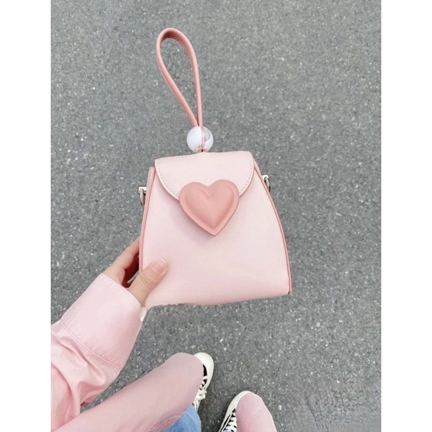 Tas Selempang Kulit Wanita Tas Hp Cewek Kecil Slingbag Love Mini Bag JS2 476