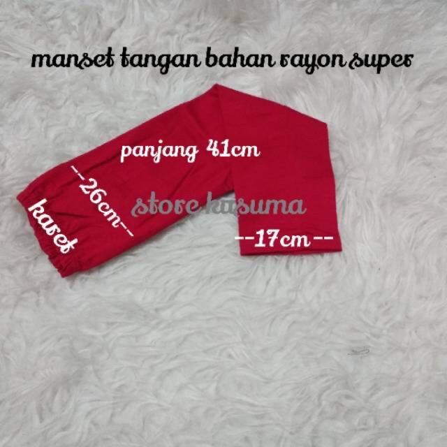 Manset TANGAN Bahan Kaos Rayon Super