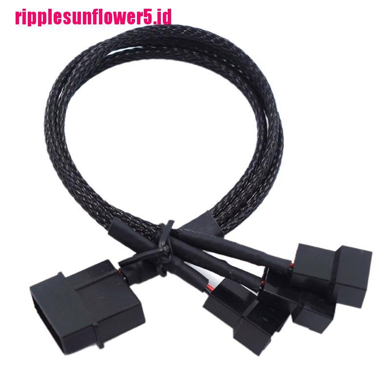 Kabel Power Adapter Splitter Molex To 3 Way 3Pin / 4Pin 12v Bahan Tembaga Untuk Komputer