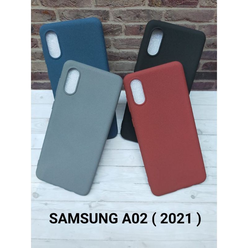 Samsung Galaxy A02 M02 2021 Casing Softcase Sandtone Silicone Anti Slip