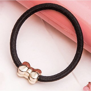 ❄ TMALL ❄ R128 Ikat Rambut Karet Hitam Karakter Kuncir Rambut Wanita Bulat Lucu Cantik Gelang Murah-3