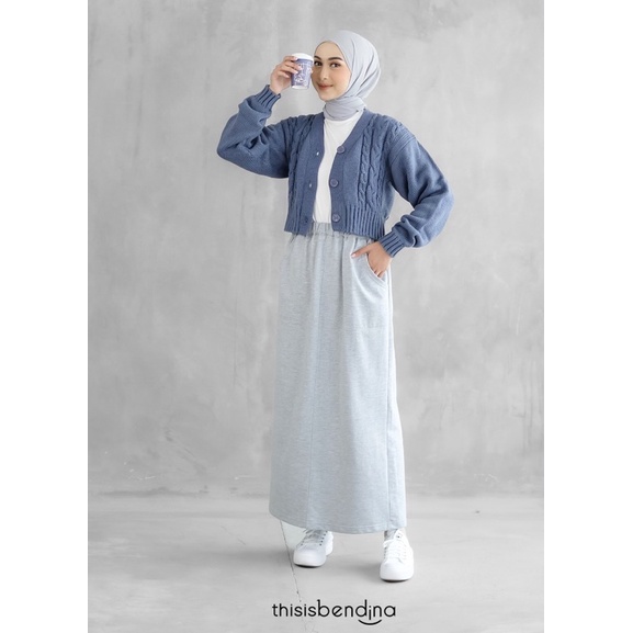 THISISBENDINA Rok Panjang Span Lurus YUKI Skirt