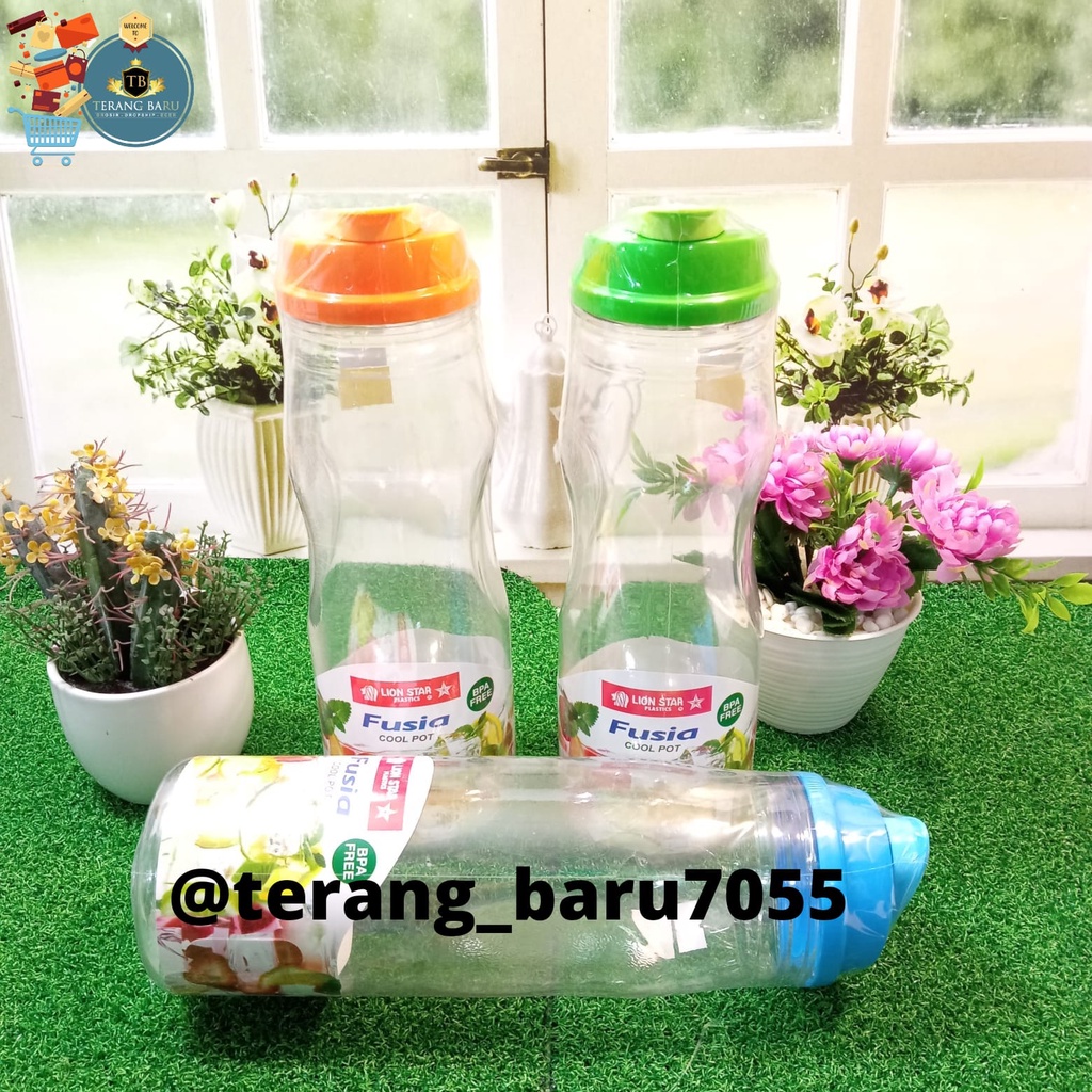 FUSIA LION STAR COOL POT | BOTOL AIR MINUM UNTUK KULKAS | WATER POT | BOTOL MINUM LION STAR